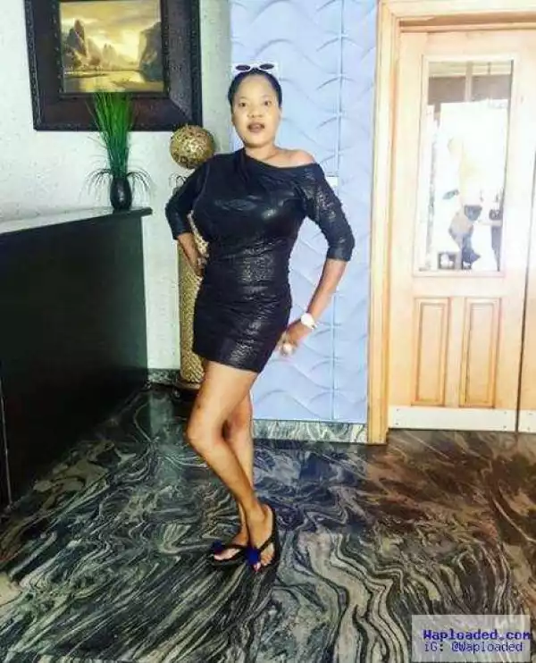 Photos: Busty Actress, Toyin Aimakhu Shows Off Her Thighs In A Black Short Gown